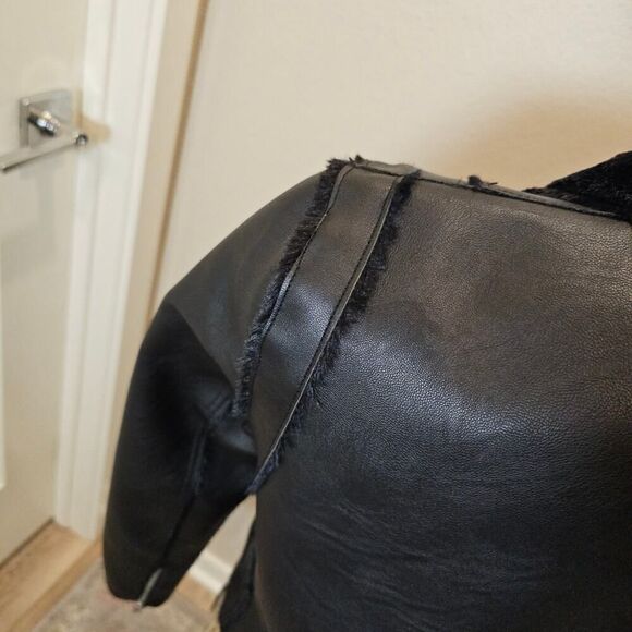 NWOT Vigoss Women's Black Moto Zipper Jacket - Picture 6 of 12